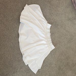 flowy white lululemon skirt